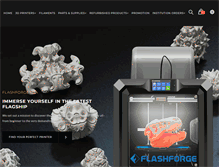 Tablet Screenshot of flashforge-usa.com